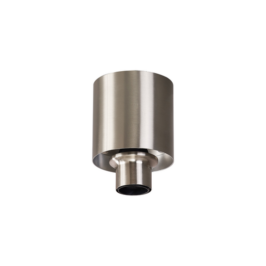 C-Lighting Budapest Satin Nickel 1 Light E27 Ceiling Flush, Suitable For A Vast Selection Of Glass Shades - 53239