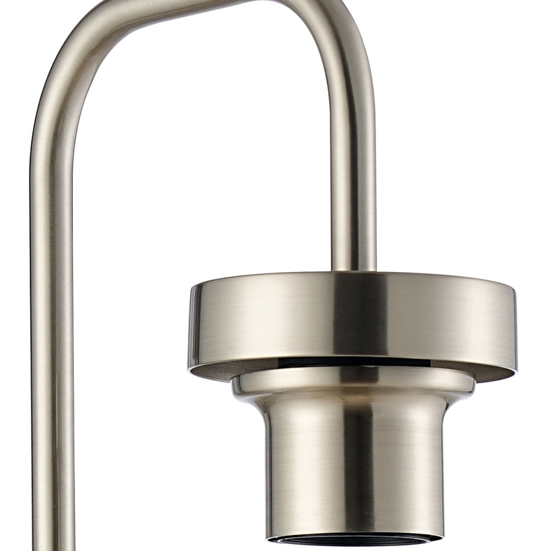 Load image into Gallery viewer, C-Lighting Budapest Satin Nickel Curved 1 Light E27 Switched Wall Light, Suitable For A Vast Selection Of Glass Shades - 53240
