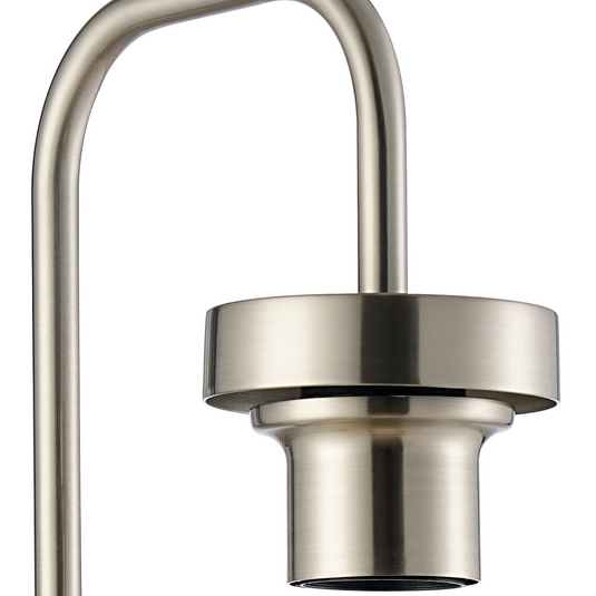 C-Lighting Budapest Satin Nickel Curved 1 Light E27 Switched Wall Light, Suitable For A Vast Selection Of Glass Shades - 53240