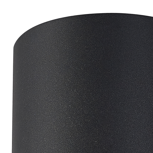 C-Lighting Budapest Satin Black 1 Light E27 Ceiling Flush, Suitable For A Vast Selection Of Glass Shades - 53395