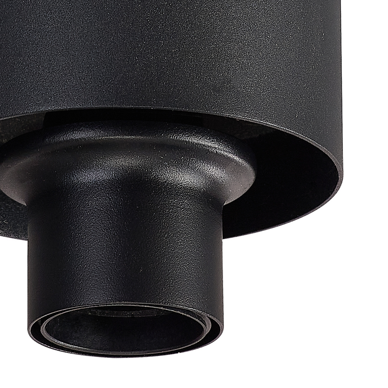 Load image into Gallery viewer, C-Lighting Budapest Satin Black 1 Light E27 Ceiling Flush, Suitable For A Vast Selection Of Glass Shades - 53395

