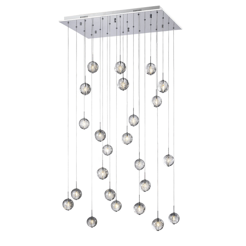 Load image into Gallery viewer, Avivo Lighting PD1302-24B Bubbles 24 Light Polished Chrome Pendant Ceiling Light
