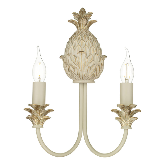 David Hunt Lighting CAB0912 Cabana Double Wall Light in Cream Gold