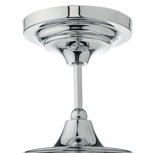 Dar Lighting CAD0150 Caden Semi Flush Polished Chrome & Opal Glass IP44 - 22619