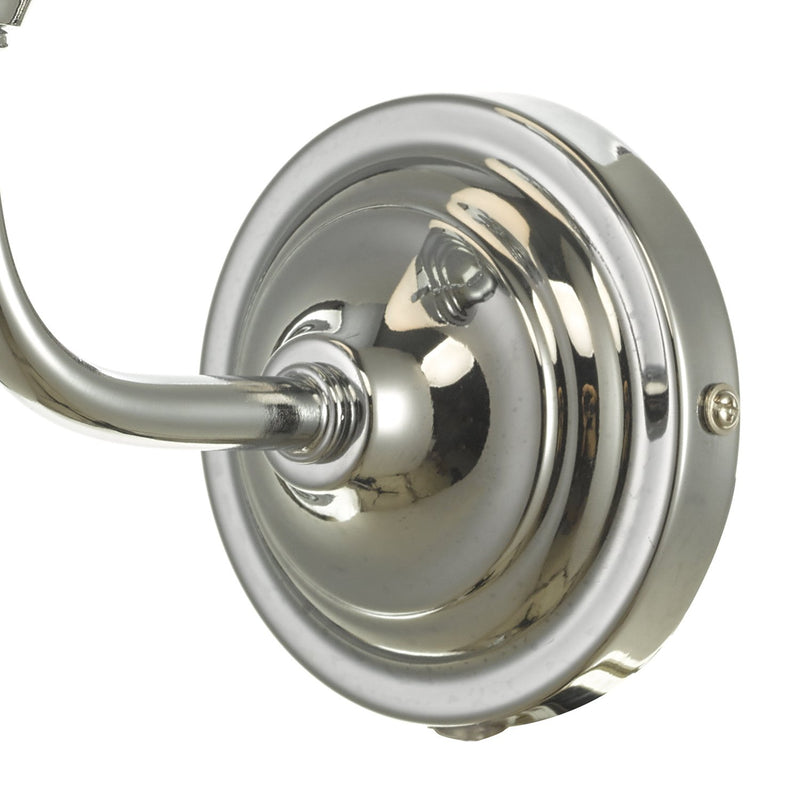 Load image into Gallery viewer, Dar Lighting CAD0750 Caden wall Light Polished Chrome Opal Glass IP44 - 27121
