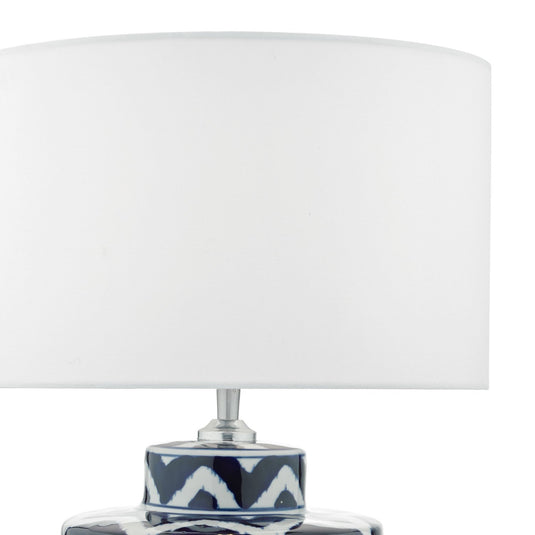 Dar Lighting CAE4223 Caelan Table Lamp Blue & White Base Only - 34937