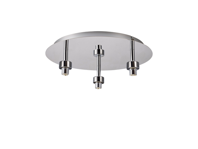 C-Lighting Capel Polished Chrome Round 3 Light G9 Universal 35cm Flush Light, Suitable For A Vast Selection Of Glass Shades - 42054