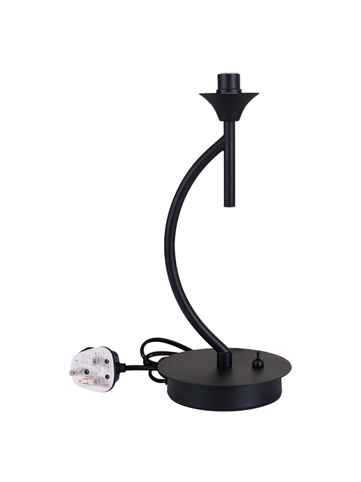 C-Lighting Capel Satin Black 1 Light G9 Vertical Table Lamp, Suitable For A Vast Selection Of Glass Shades - 43990