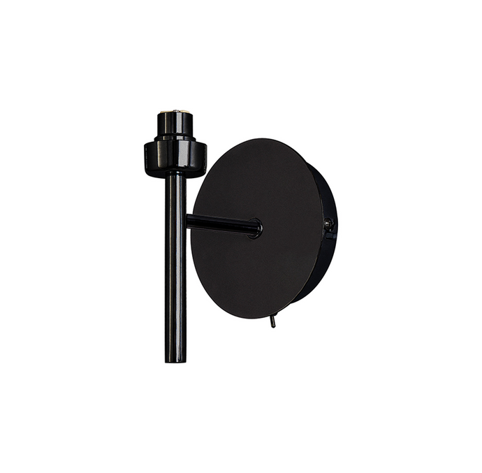 C-Lighting Capel Satin Black 1 Light G9 Universal Switched Wall Lamp, Suitable For A Vast Selection Of Glass Shades - 52045