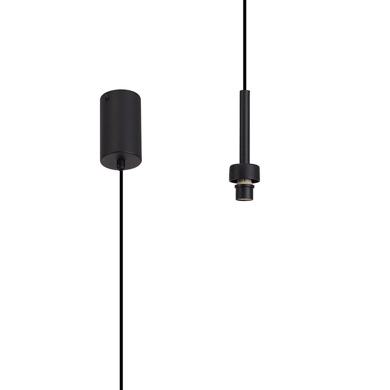 Load image into Gallery viewer, C-Lighting Capel Satin Black 1 Light G9 Universal 2m Single Pendant, Suitable For A Vast Selection Of Glass Shades - 52056
