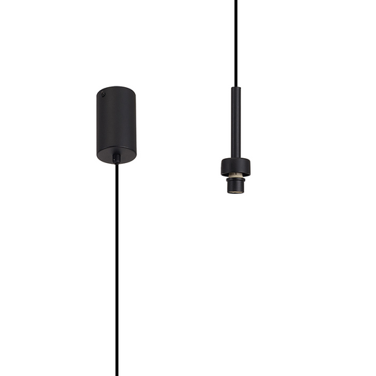 C-Lighting Capel Satin Black 1 Light G9 Universal 2m Single Pendant, Suitable For A Vast Selection Of Glass Shades - 52056