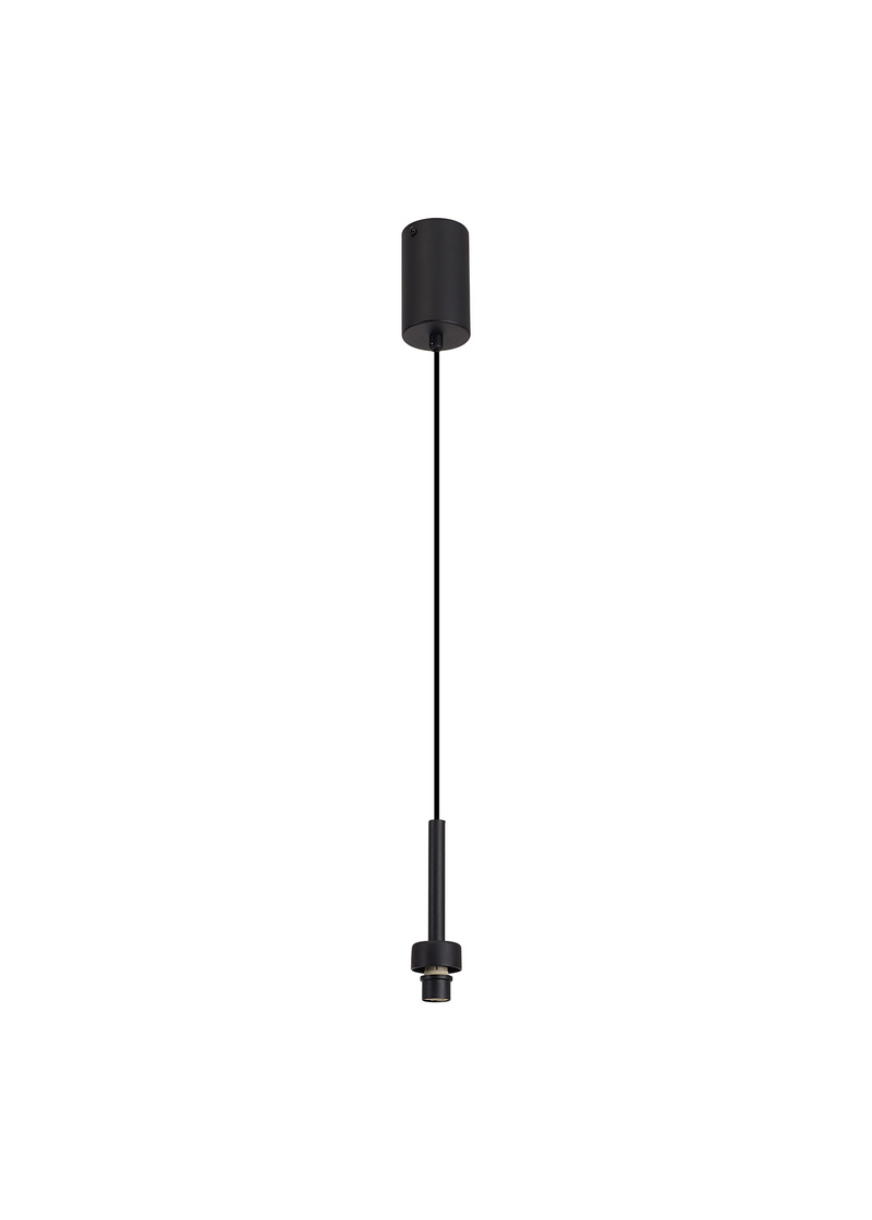 Load image into Gallery viewer, C-Lighting Capel Satin Black 1 Light G9 Universal 2m Single Pendant, Suitable For A Vast Selection Of Glass Shades - 52056
