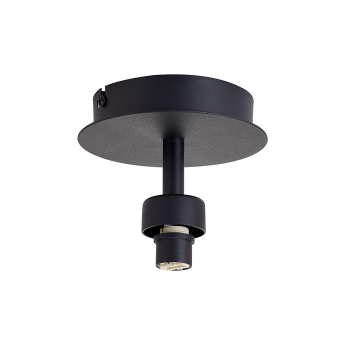 C-Lighting Capel Satin Black 1 Light G9 Universal Flush Light, Suitable For A Vast Selection Of Glass Shades - 52066