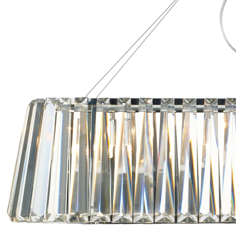 Load image into Gallery viewer, Dar Lighting CEC0350 Cecilia 3 Light G9 Oval Linear Pendant Bar - 15933
