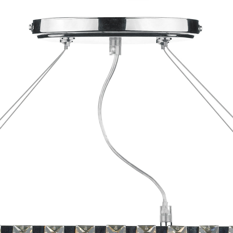 Load image into Gallery viewer, Dar Lighting CEC0350 Cecilia 3 Light G9 Oval Linear Pendant Bar - 15933
