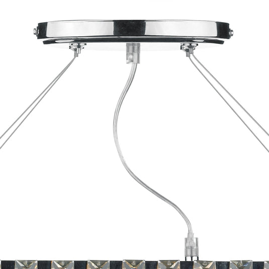 Dar Lighting CEC0350 Cecilia 3 Light G9 Oval Linear Pendant Bar - 15933