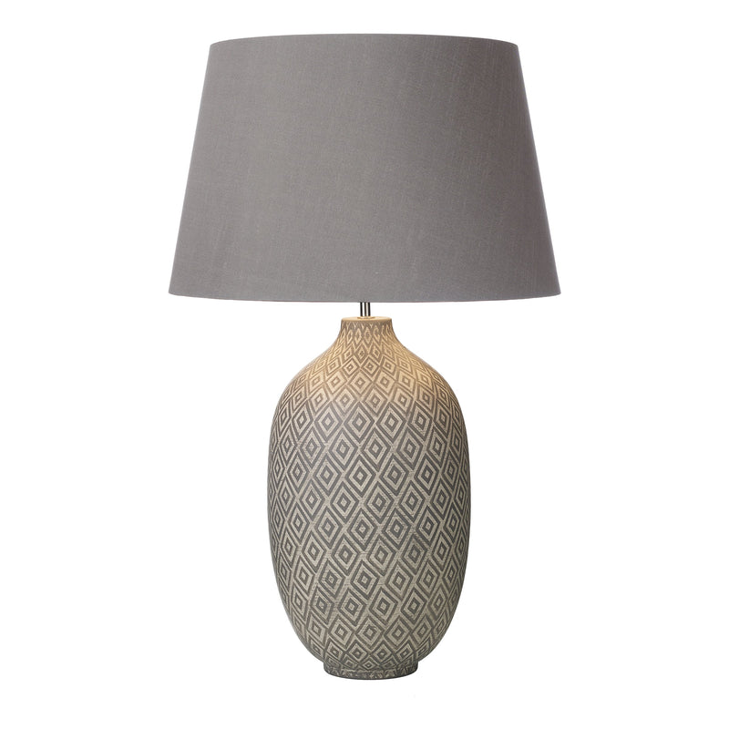 Load image into Gallery viewer, Dar Lighting CEY4239 Ceyda Table Lamp Ceramic &amp; Grey Base Only - 23815
