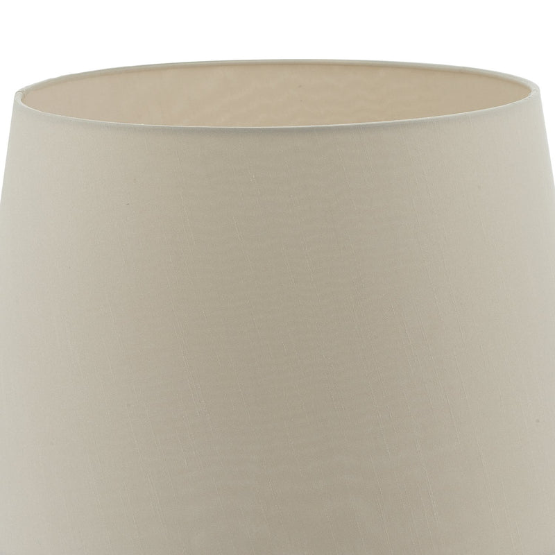 Load image into Gallery viewer, Dar Lighting CEZ1429 Cezanne Taupe Faux Silk Tapered Drum Shade 35cm - 34941

