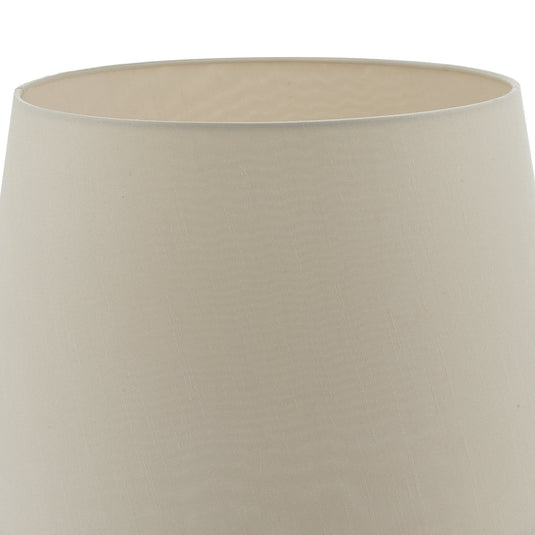 Dar Lighting CEZ1429 Cezanne Taupe Faux Silk Tapered Drum Shade 35cm - 34941
