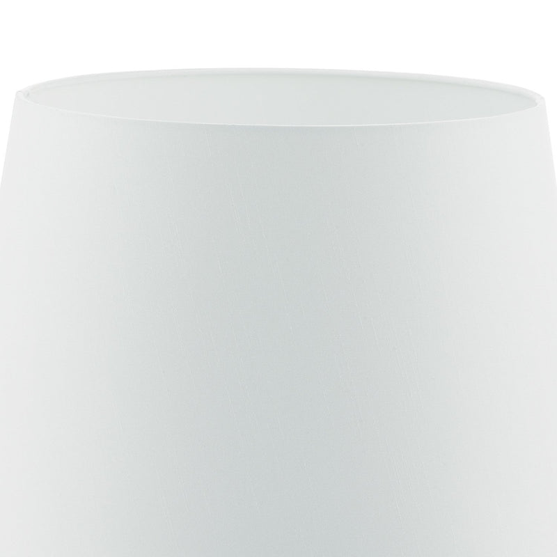 Load image into Gallery viewer, Dar Lighting CEZ142 Cezanne White Faux Silk Tapered Drum Shade 35cm - 34940
