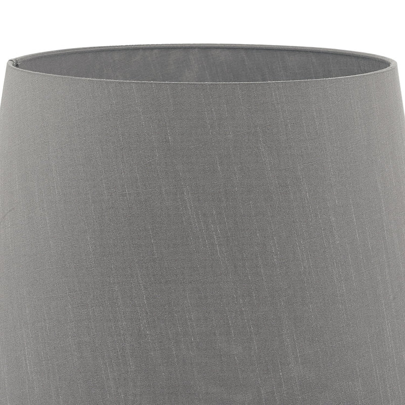 Load image into Gallery viewer, Dar Lighting CEZ1439 Cezanne Grey Faux Silk Tapered Drum Shade 35cm - 34942
