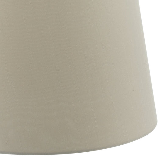 Dar Lighting CEZ1629 Cezanne Taupe Faux Silk Tapered Drum Shade 40cm - 34943