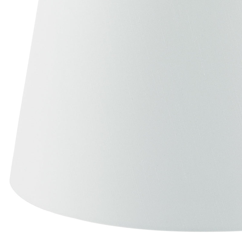 Load image into Gallery viewer, Dar Lighting CEZ162 Cezanne White Faux Silk Tapered Drum Shade White 40cm - 22607
