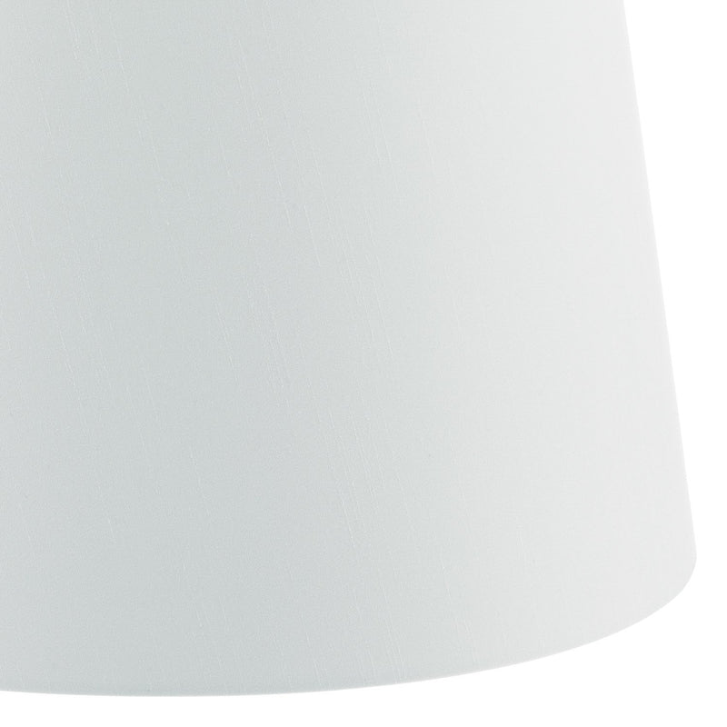 Load image into Gallery viewer, Dar Lighting CEZ162 Cezanne White Faux Silk Tapered Drum Shade White 40cm - 22607

