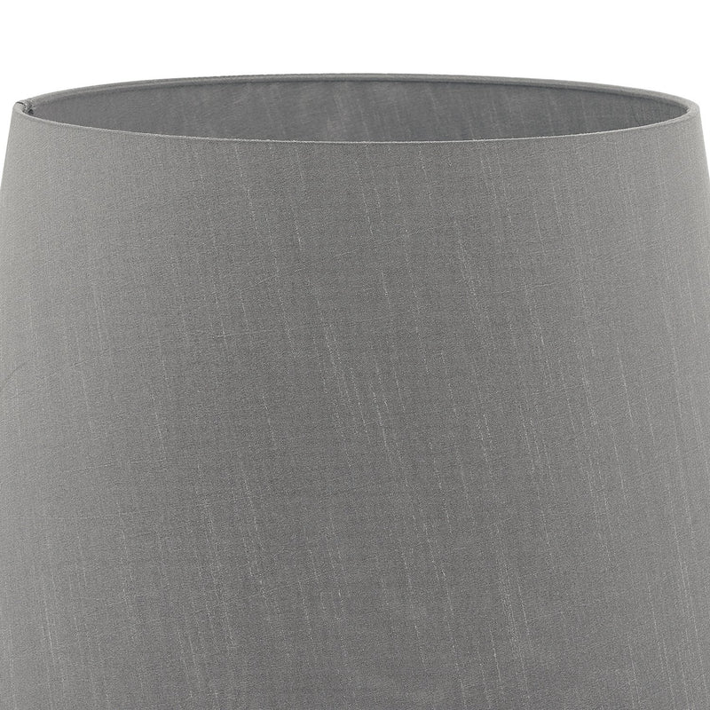 Load image into Gallery viewer, Dar Lighting CEZ1639 Cezanne Grey Faux Silk Tapered Drum Shade 40cm - 34944
