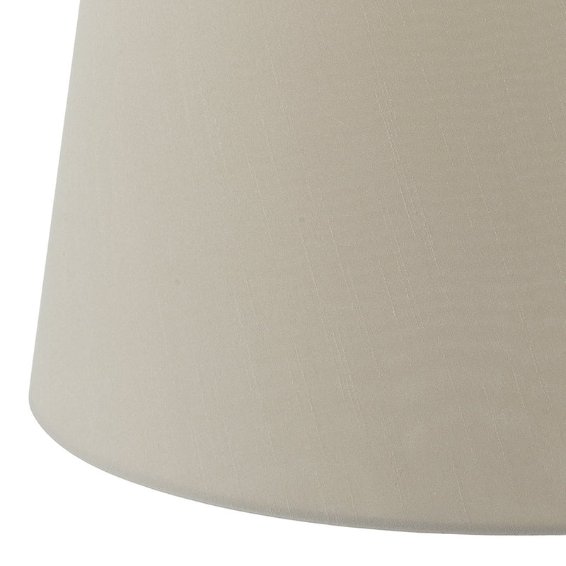 Load image into Gallery viewer, Dar Lighting CEZ1829 Cezanne Taupe Faux Silk Tapered Drum Shade 45cm - 34946
