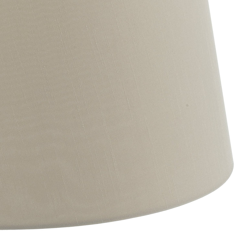 Load image into Gallery viewer, Dar Lighting CEZ1829 Cezanne Taupe Faux Silk Tapered Drum Shade 45cm - 34946
