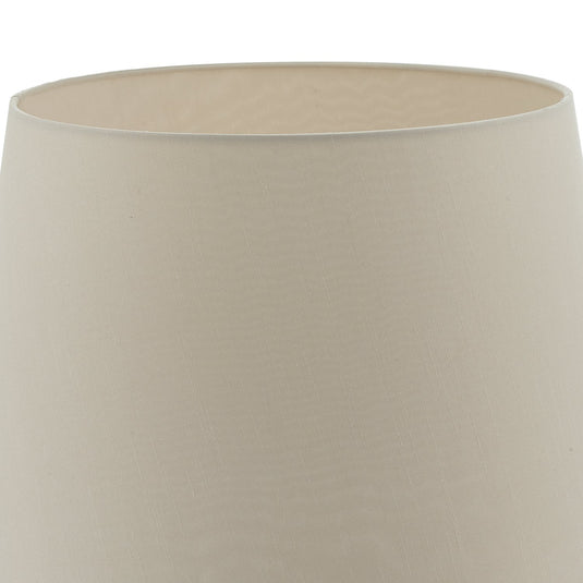 Dar Lighting CEZ1829 Cezanne Taupe Faux Silk Tapered Drum Shade 45cm - 34946