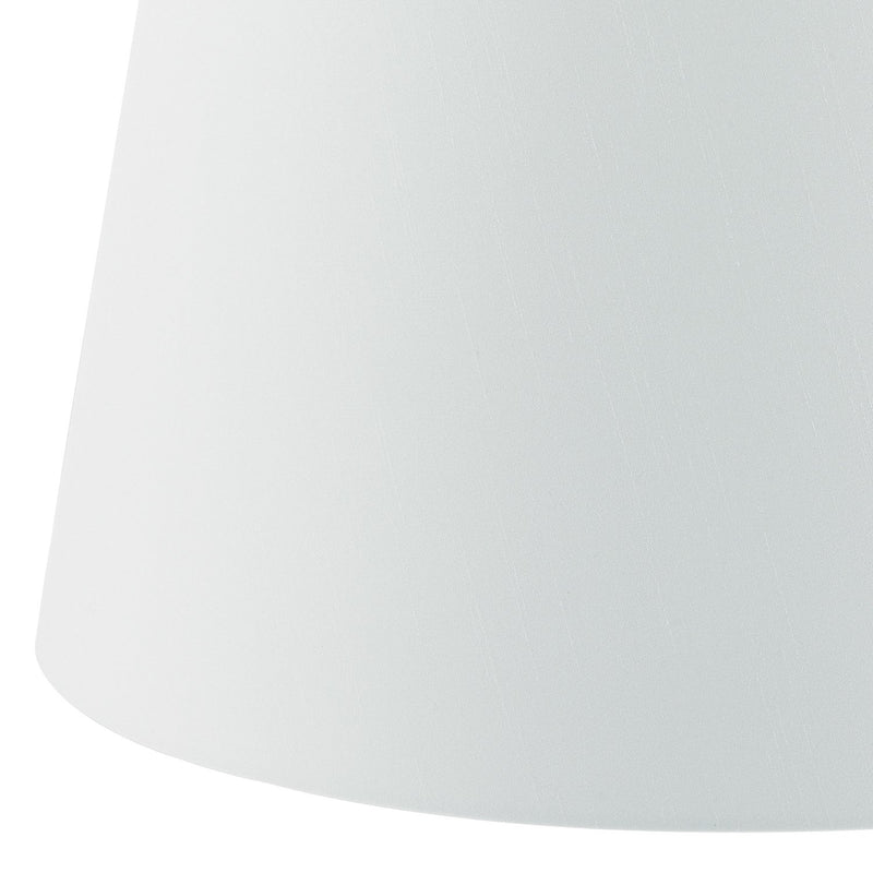 Load image into Gallery viewer, Dar Lighting CEZ182 Cezanne White Faux Silk Tapered Drum Shade 45cm - 34945
