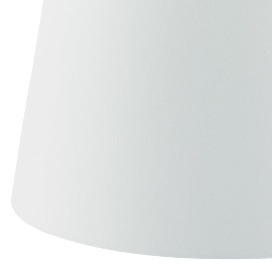Dar Lighting CEZ182 Cezanne White Faux Silk Tapered Drum Shade 45cm - 34945