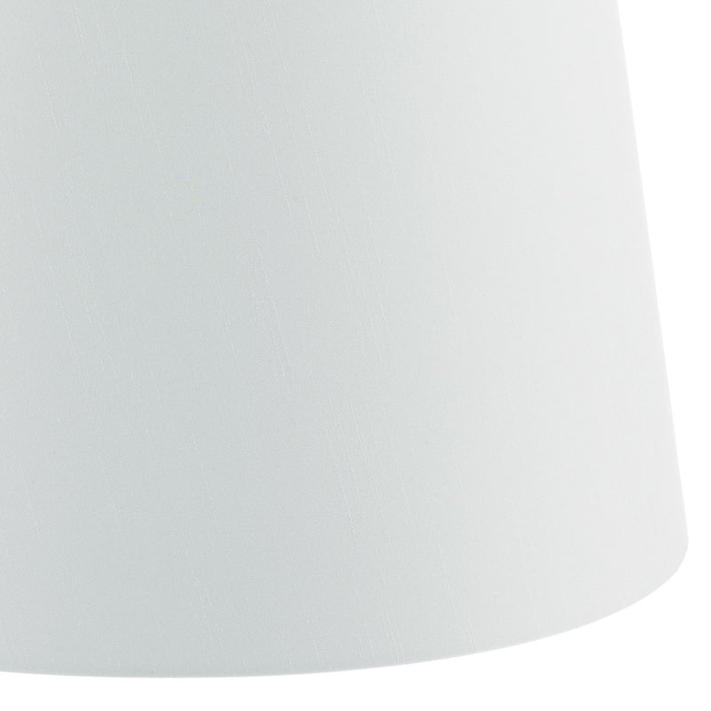 Load image into Gallery viewer, Dar Lighting CEZ182 Cezanne White Faux Silk Tapered Drum Shade 45cm - 34945
