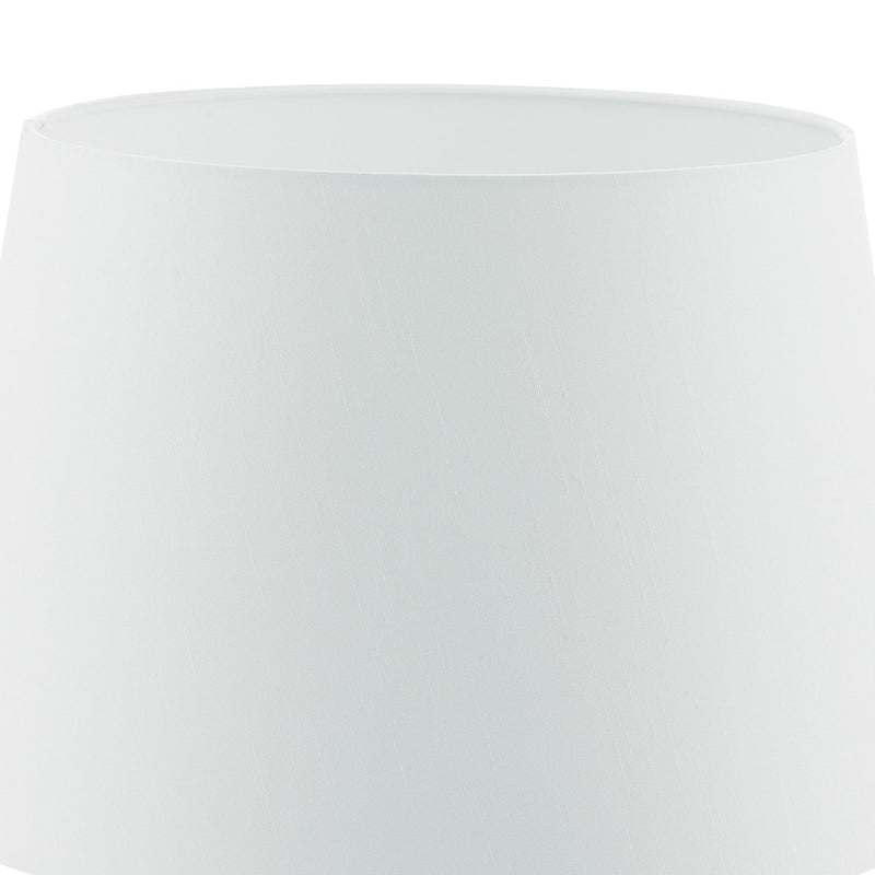 Load image into Gallery viewer, Dar Lighting CEZ182 Cezanne White Faux Silk Tapered Drum Shade 45cm - 34945
