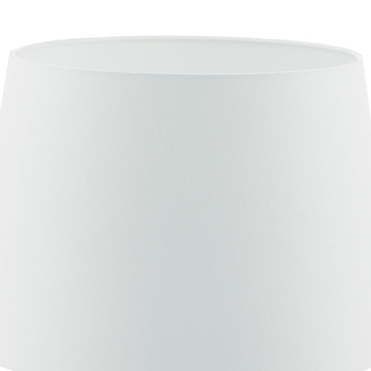 Dar Lighting CEZ182 Cezanne White Faux Silk Tapered Drum Shade 45cm - 34945