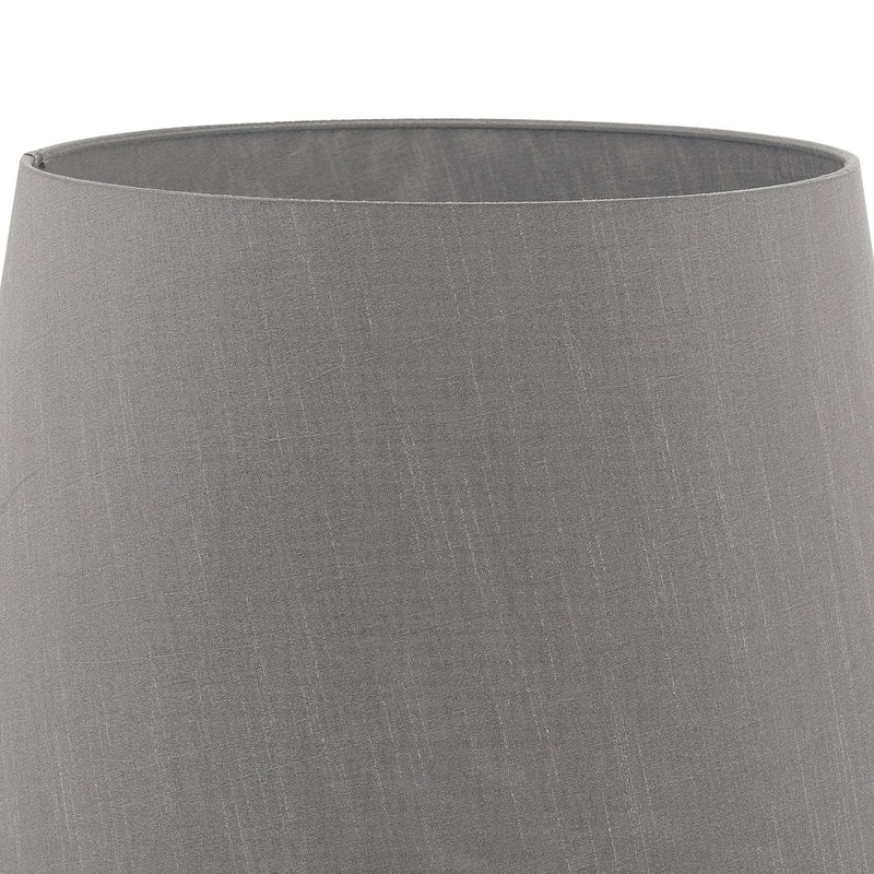 Load image into Gallery viewer, Dar Lighting CEZ1839 Cezanne Grey Faux Silk Tapered Drum Shade 45cm - 34947
