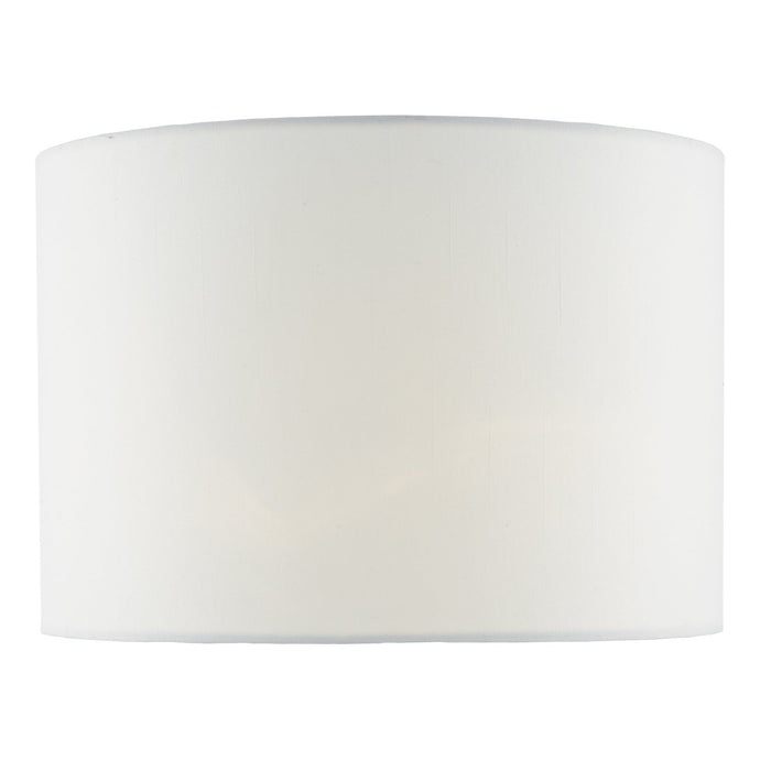 Dar Lighting CIA1302 Ciara White Linen Drum Shade 33cm - 34948