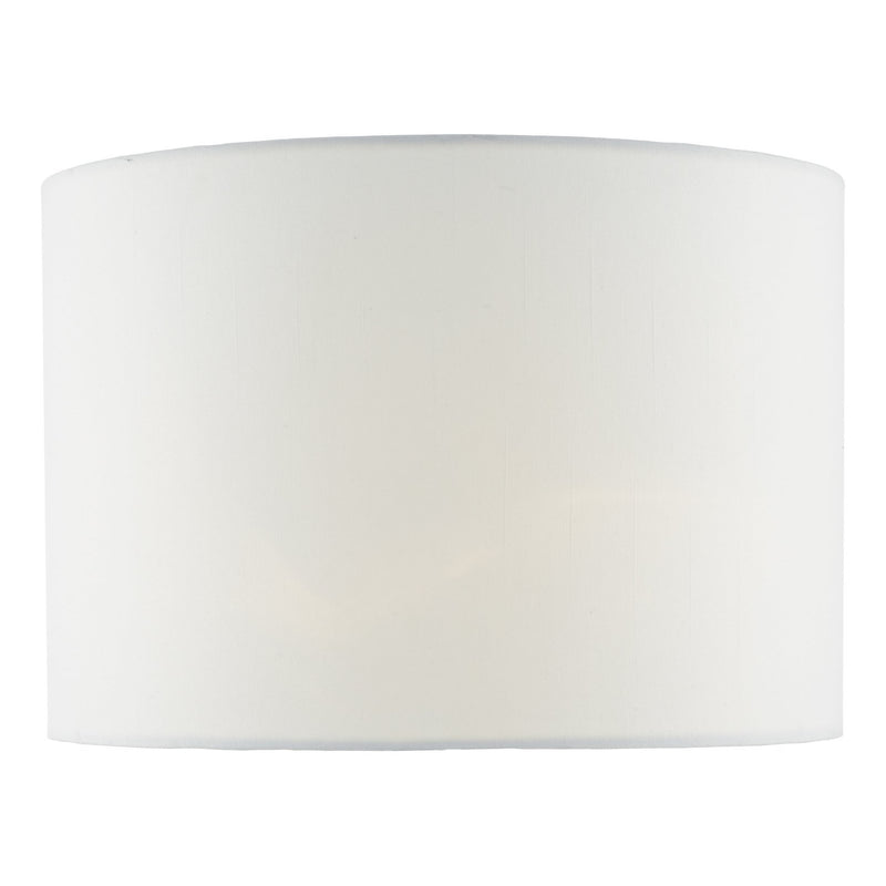 Load image into Gallery viewer, Dar Lighting CIA1302 Ciara White Linen Drum Shade 33cm - 34948
