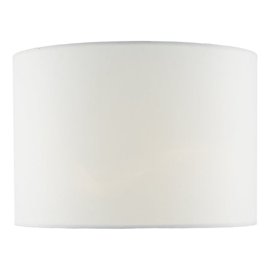 Dar Lighting CIA1302 Ciara White Linen Drum Shade 33cm - 34948
