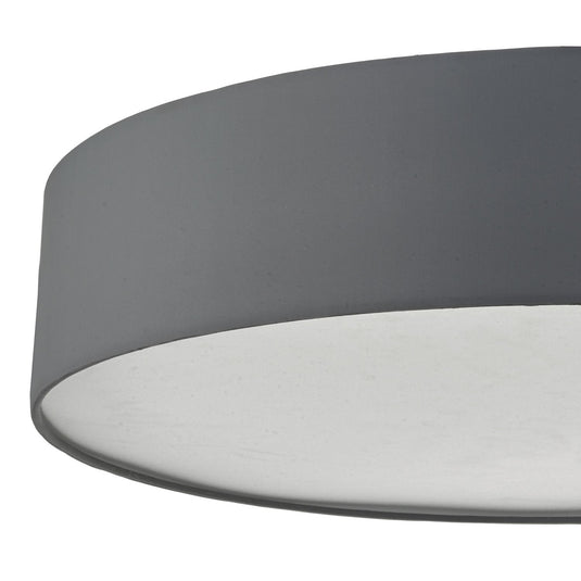 Dar Lighting CIE4839 Cierro 6lt Flush Grey 80cm - 34951