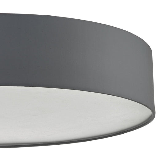 Dar Lighting CIE4839 Cierro 6lt Flush Grey 80cm - 34951
