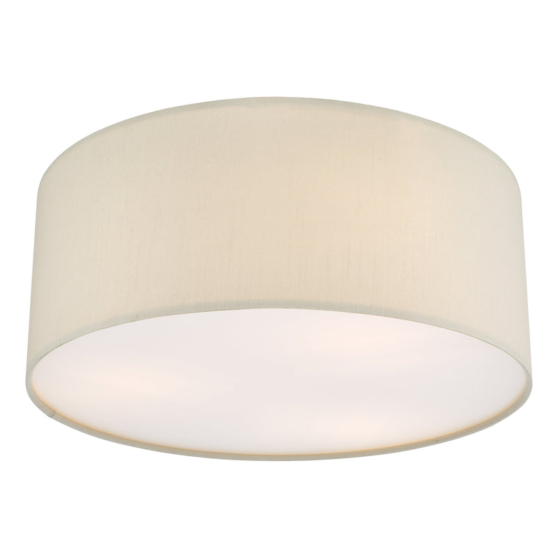 Load image into Gallery viewer, Dar Lighting CIE5201 Cierro 3 Light Flush Taupe With Diffuser 40cm - 36883
