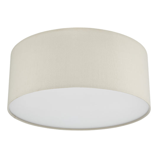 Dar Lighting CIE5201 Cierro 3 Light Flush Taupe With Diffuser 40cm - 36883