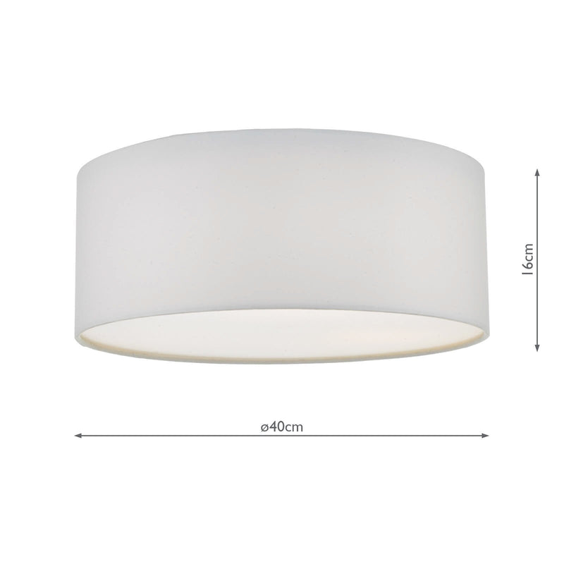Load image into Gallery viewer, Dar Lighting CIE5215 Cierro 3lt Flush Ivory 40cm - 24164
