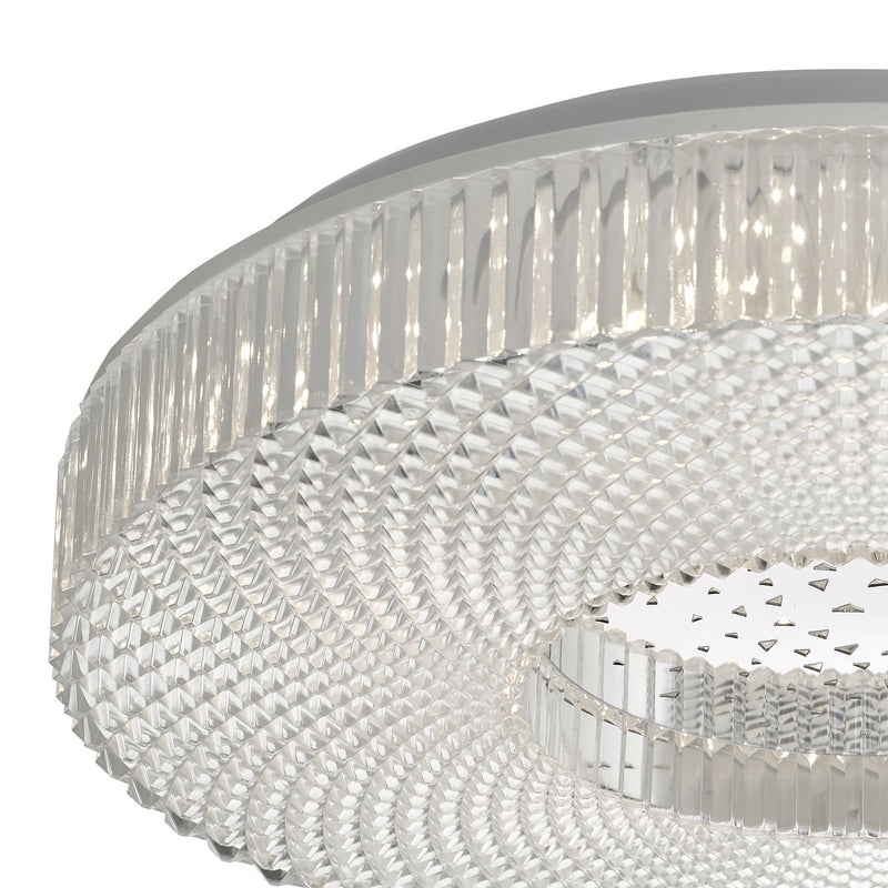 Load image into Gallery viewer, Dar Lighting CIM5008 Cimona Flush Acrylic Medium LED - 24979

