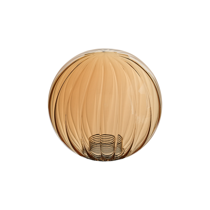 C-Lighting Clay 150mm Round Segment Glass Shade, Amber Plated - 52000