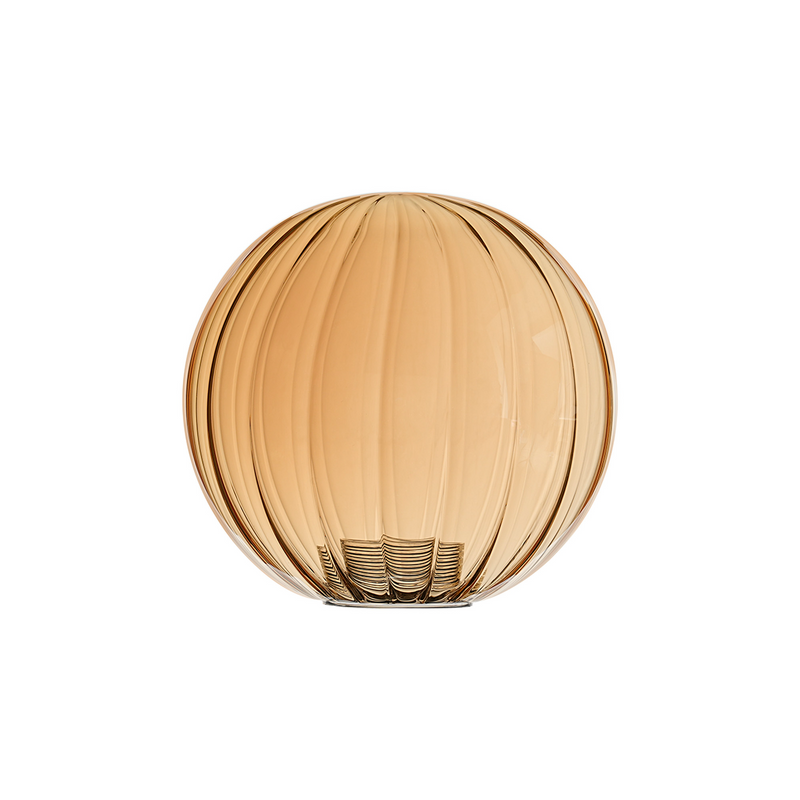 Load image into Gallery viewer, C-Lighting Clay 150mm Round Segment Glass Shade, Amber Plated - 52000
