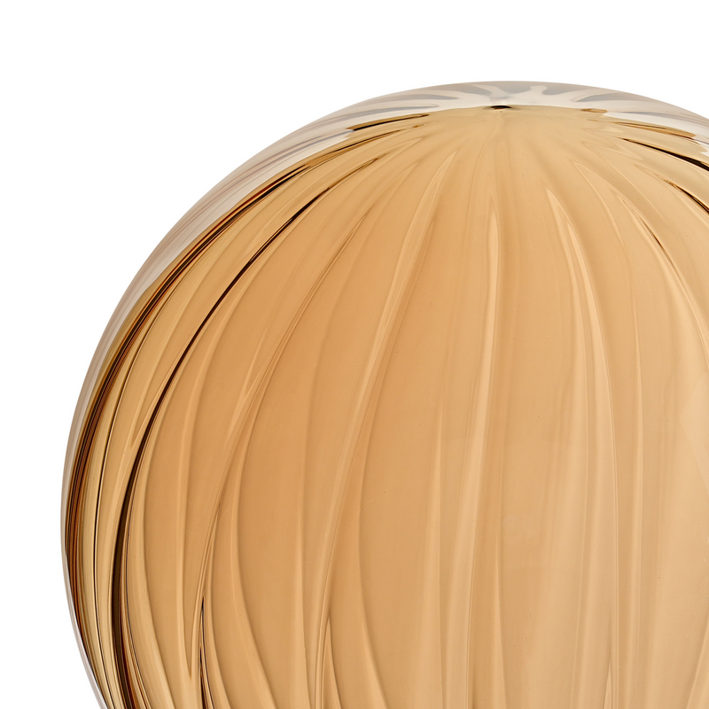 Load image into Gallery viewer, C-Lighting Clay 150mm Round Segment Glass Shade, Amber Plated - 52000
